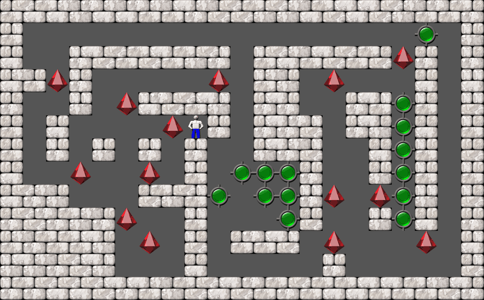 Sokoban Bugs550 collection level 384